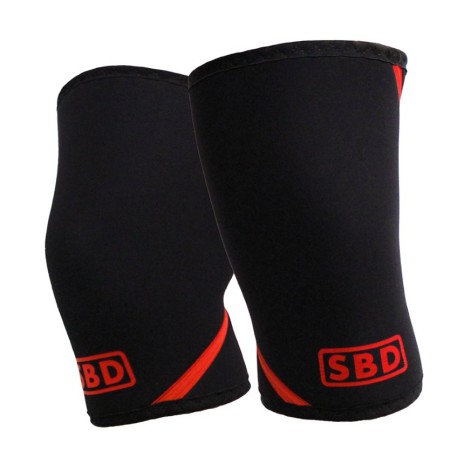 SBD Knee sleeves neoprene Black/Red SBD Knee sleeves neoprene Black/Red