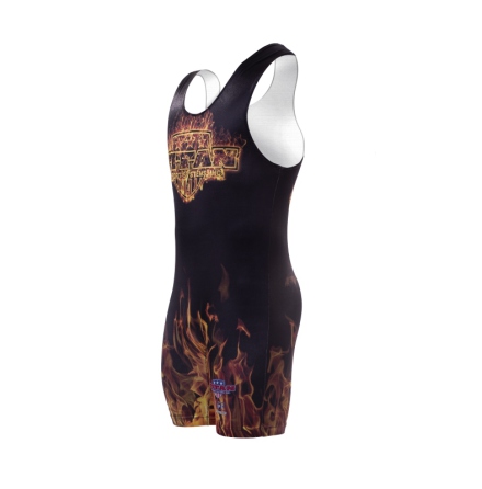 Titan Singlet, Triumph, IPF, Orange Flames