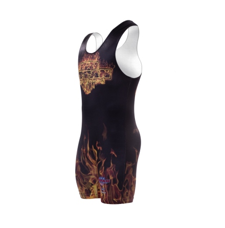 Titan Singlet, Triumph, Orange Flames