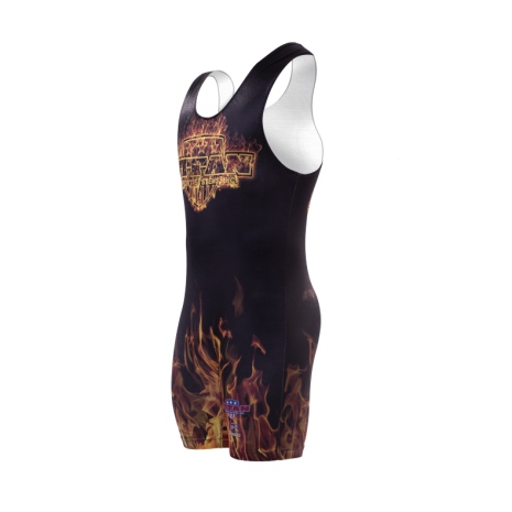 Titan Triumph Singlet Sublimated, orange flames Titan Triumph Singlet Sublimated, orange flames