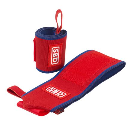 SBD Wrist Wraps Flexible, Red/Blue/White. IPF approved
