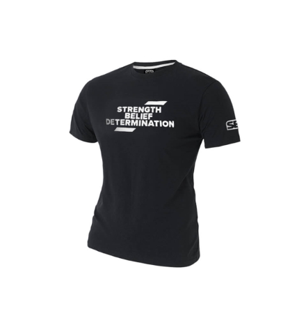 SBD Eclipse Slogan T-Shirt - Ladies, Black/White, 
