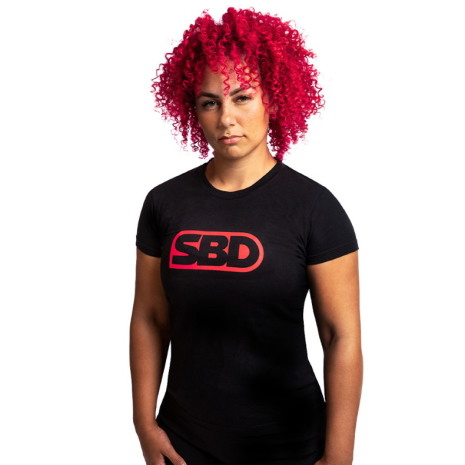 SBD Brand T-Shirt - Ladies, Black/Red SBD Brand T-Shirt - Ladies, Black/Red