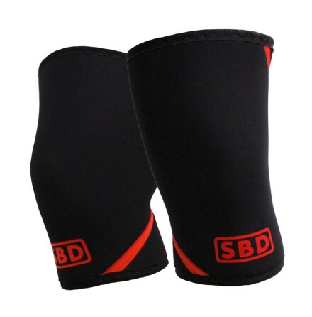 SBD Knee sleeves 7mm Black/Red