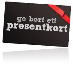 Presentkort med valfritt pris